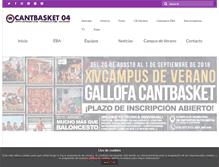 Tablet Screenshot of cantbasket.com
